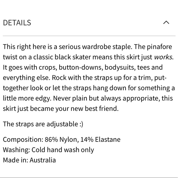 BM Matte Black Pinafore Pocket Skater Skirt - LIMITED - Picture 15 of 15